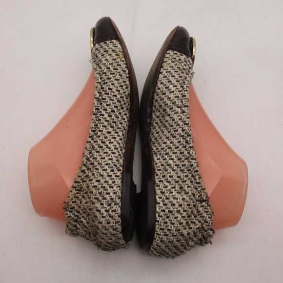 Tory Burch Serena Women's Size US 7 M Tweed Slip On Flat Ballet Shoes - Picture 6 of 11